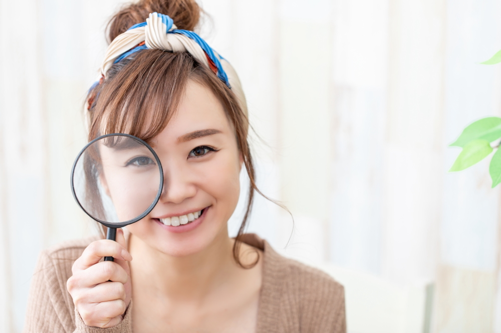 目を健康に保つ女性