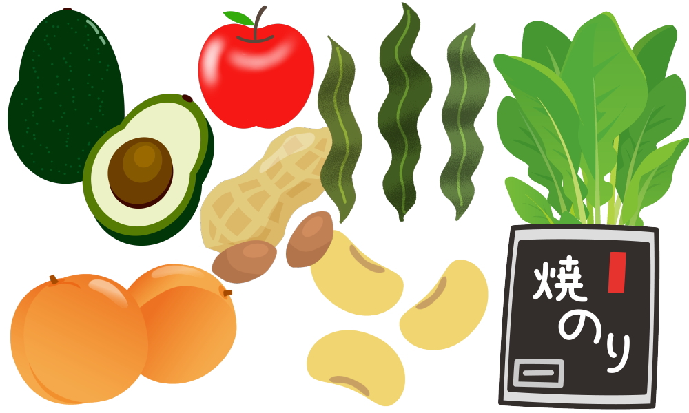 カリウムを多く含む食品