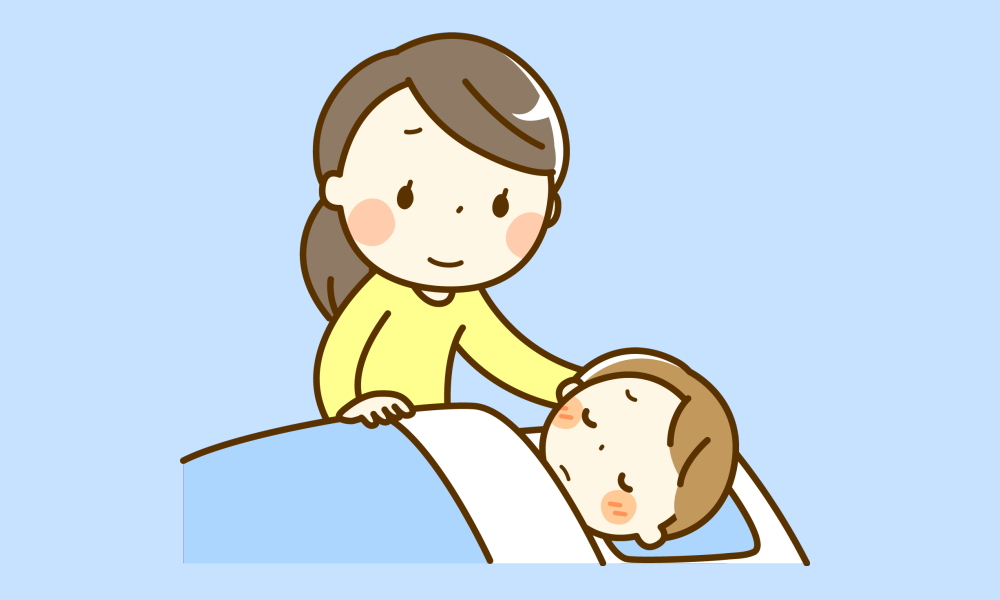 元気のない病気の子