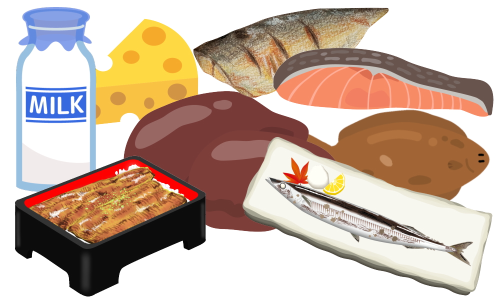 ビタミンB2を多く含む食品